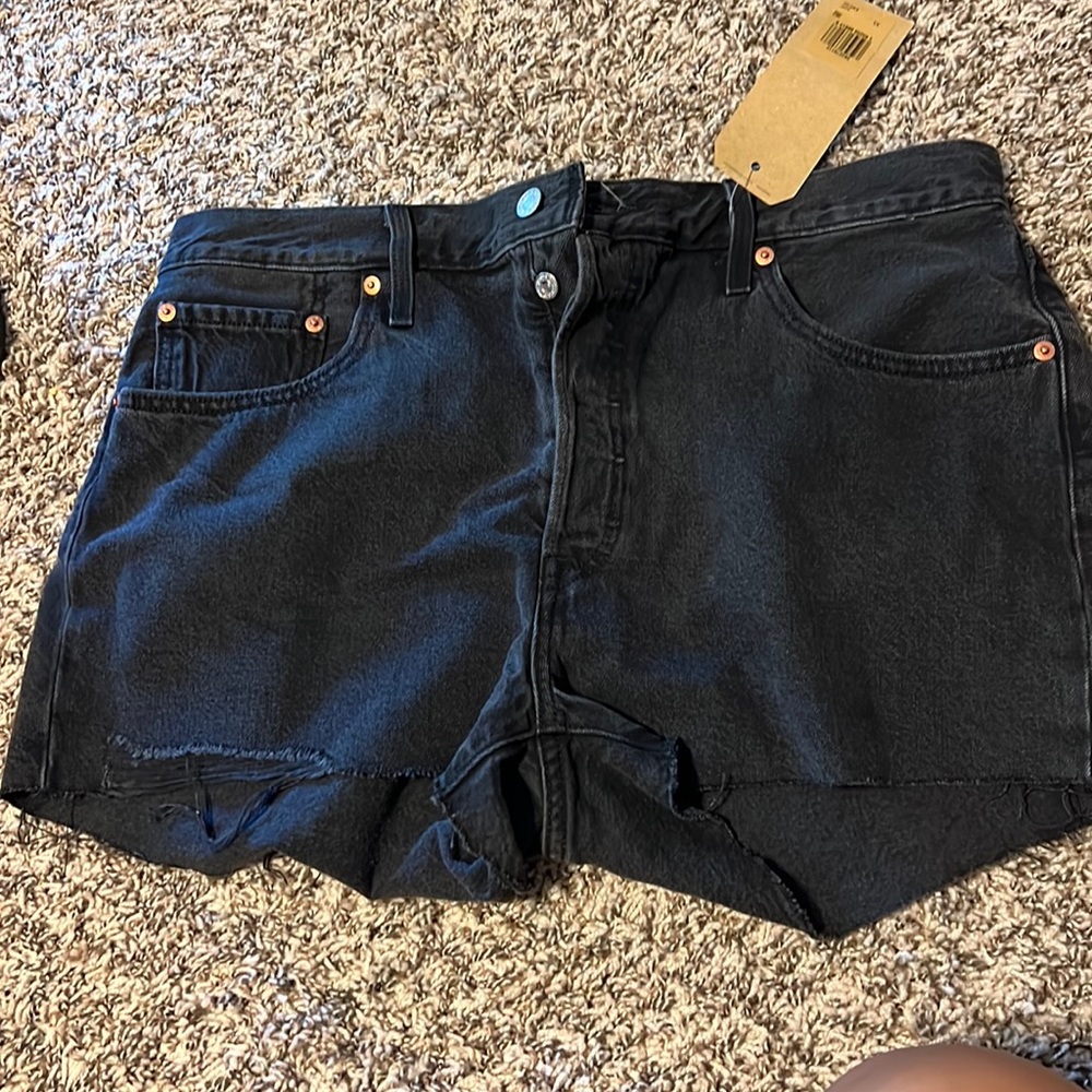 Levi’s black cut offs